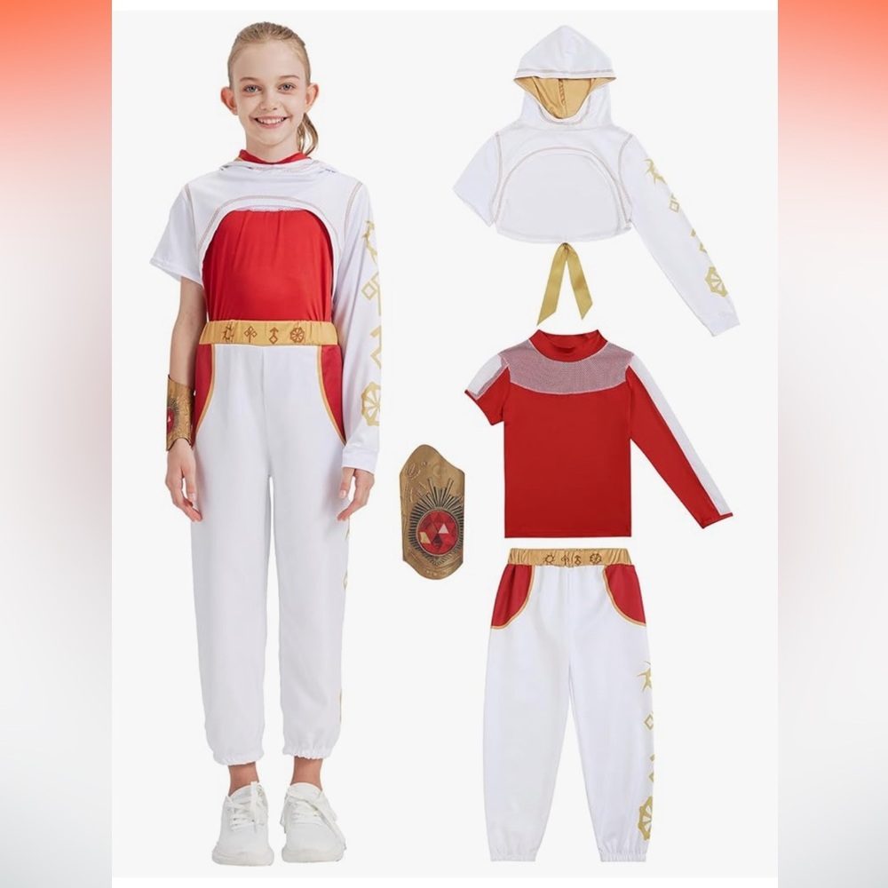 Corespe -4 Pcs Zombies Costume for Girls Daywalk Costume